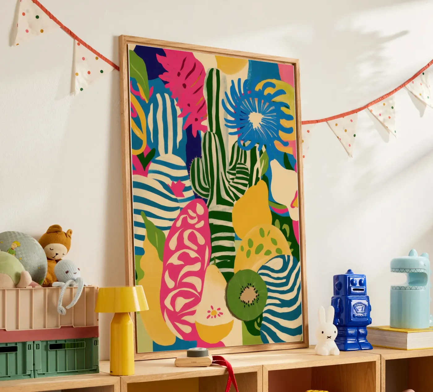 Kiwi Jungle-patroon acryl van Thistle Bloom