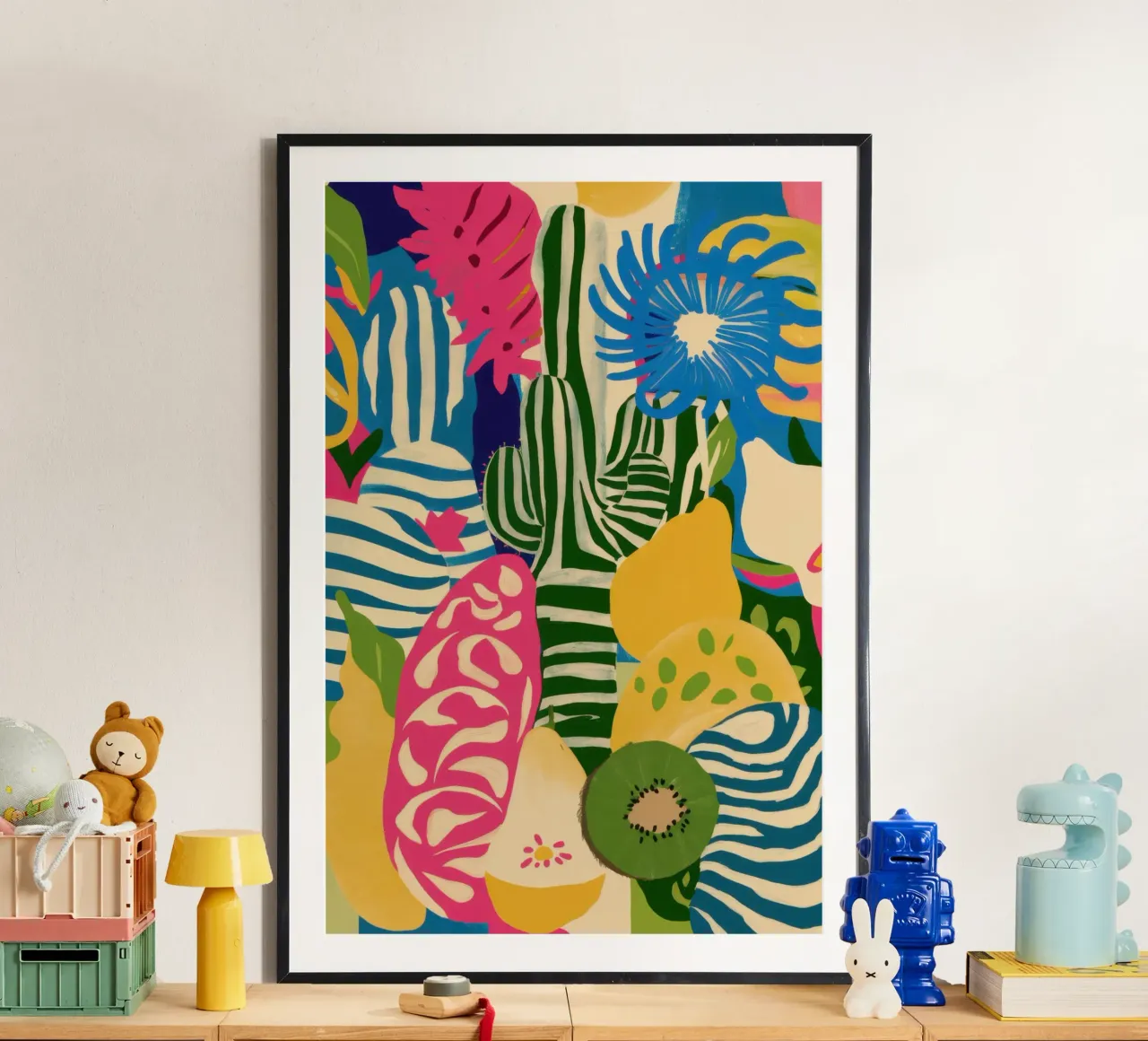Kiwi Jungle Pattern Poster von Thistle Bloom