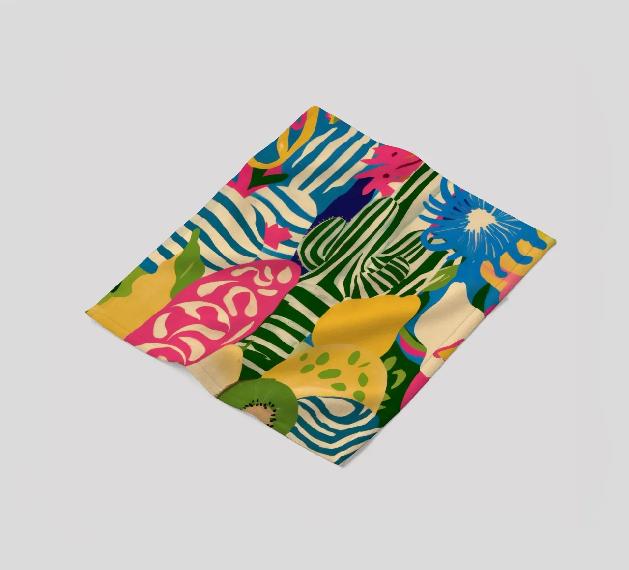 Kiwi Jungle Pattern Fleecedecke von Thistle Bloom