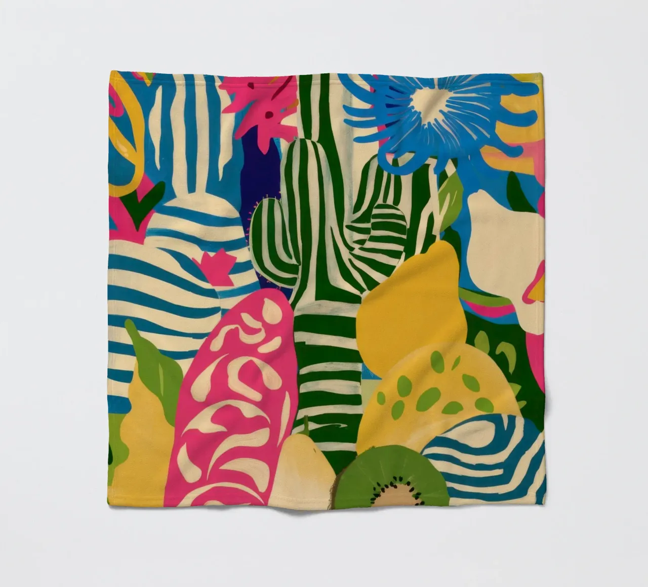 Kiwi Jungle Pattern Fleecedecke von Thistle Bloom