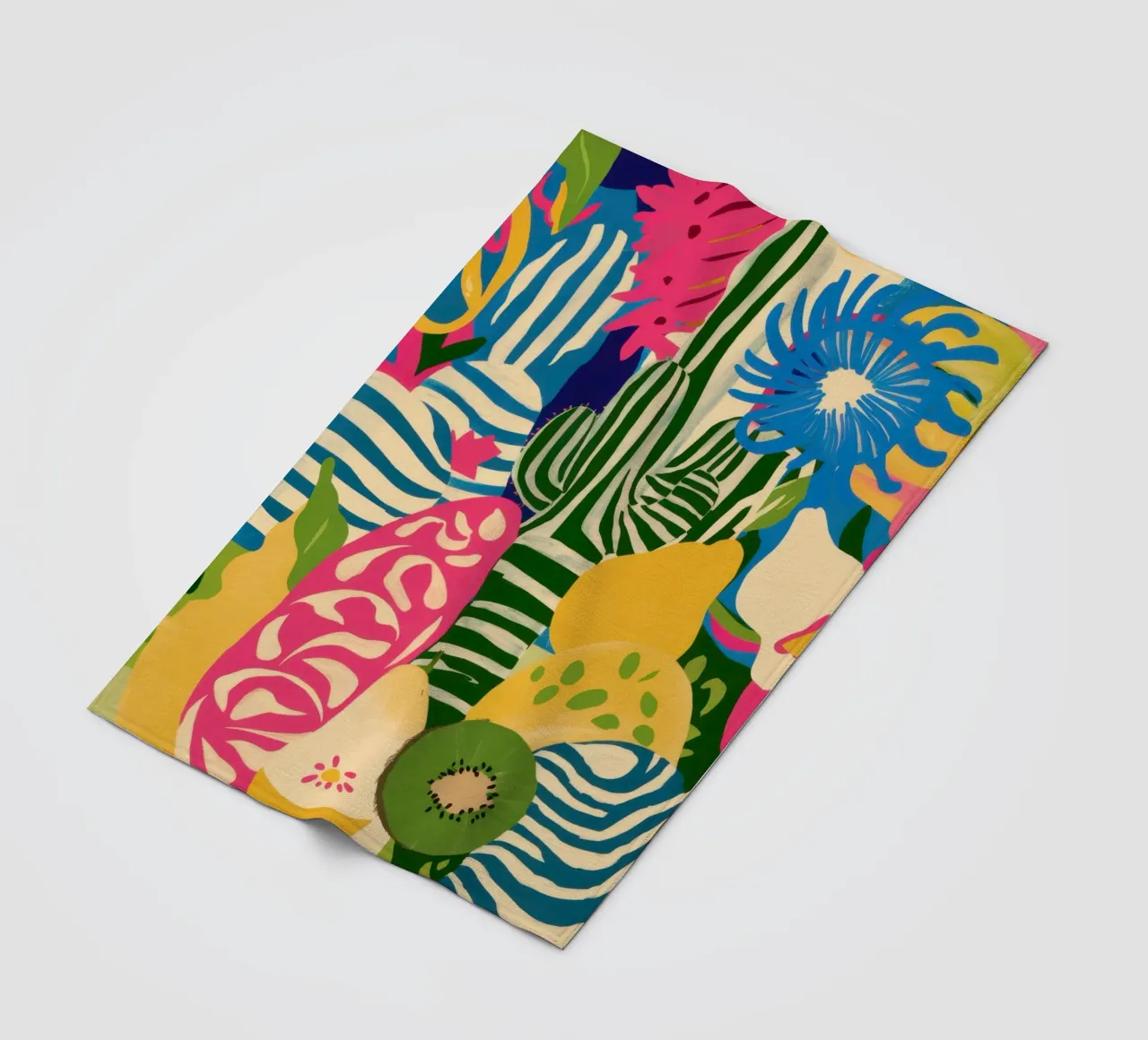 Kiwi Jungle Pattern Fleecedecke von Thistle Bloom