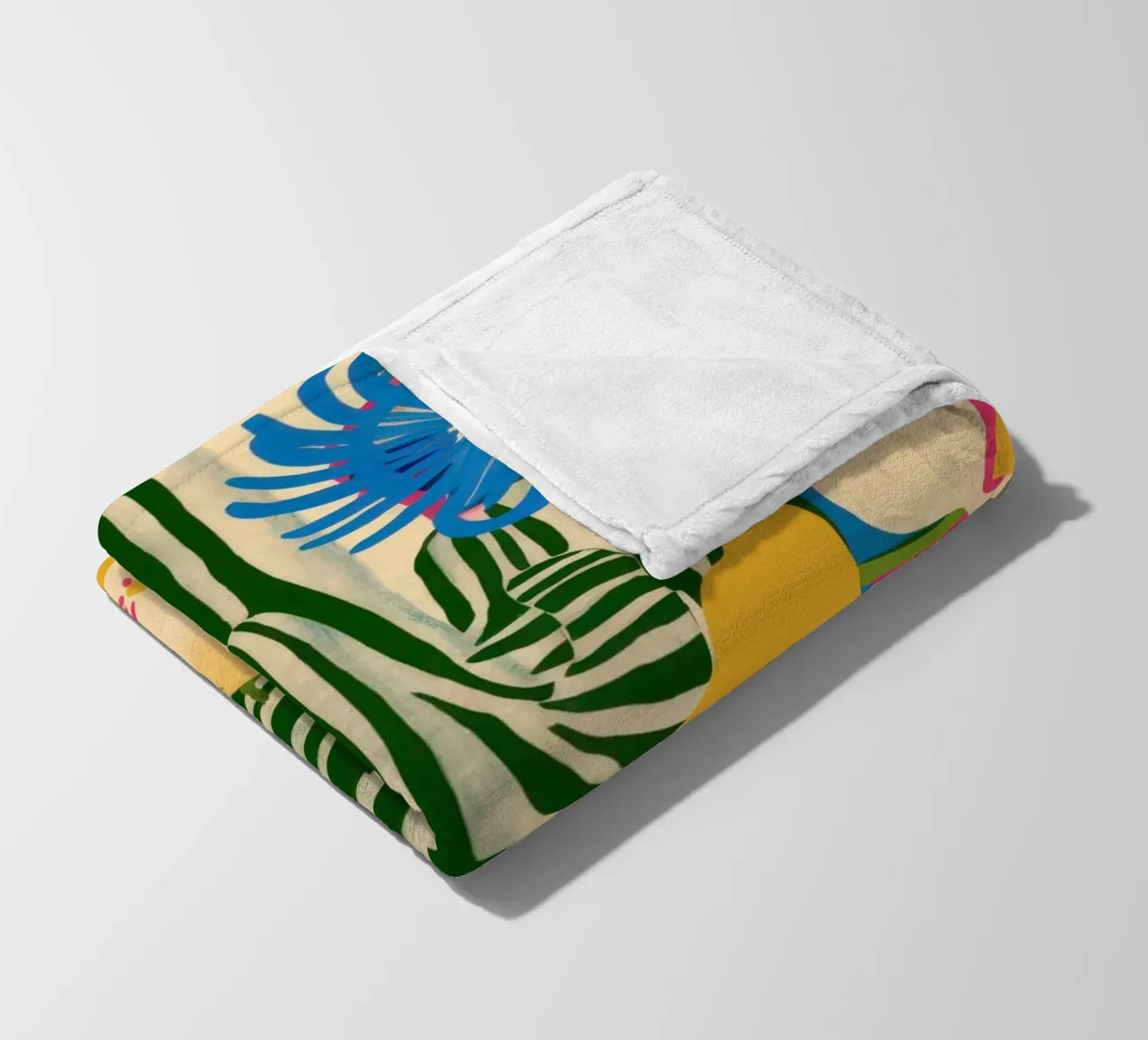 Kiwi Jungle Pattern Fleecedecke von Thistle Bloom