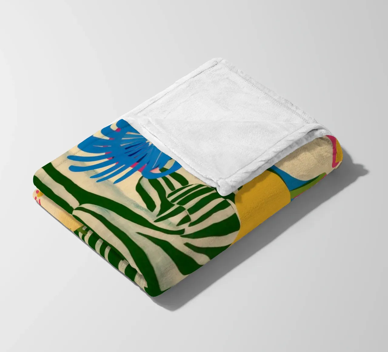 Kiwi Jungle Pattern Fleecedecke von Thistle Bloom