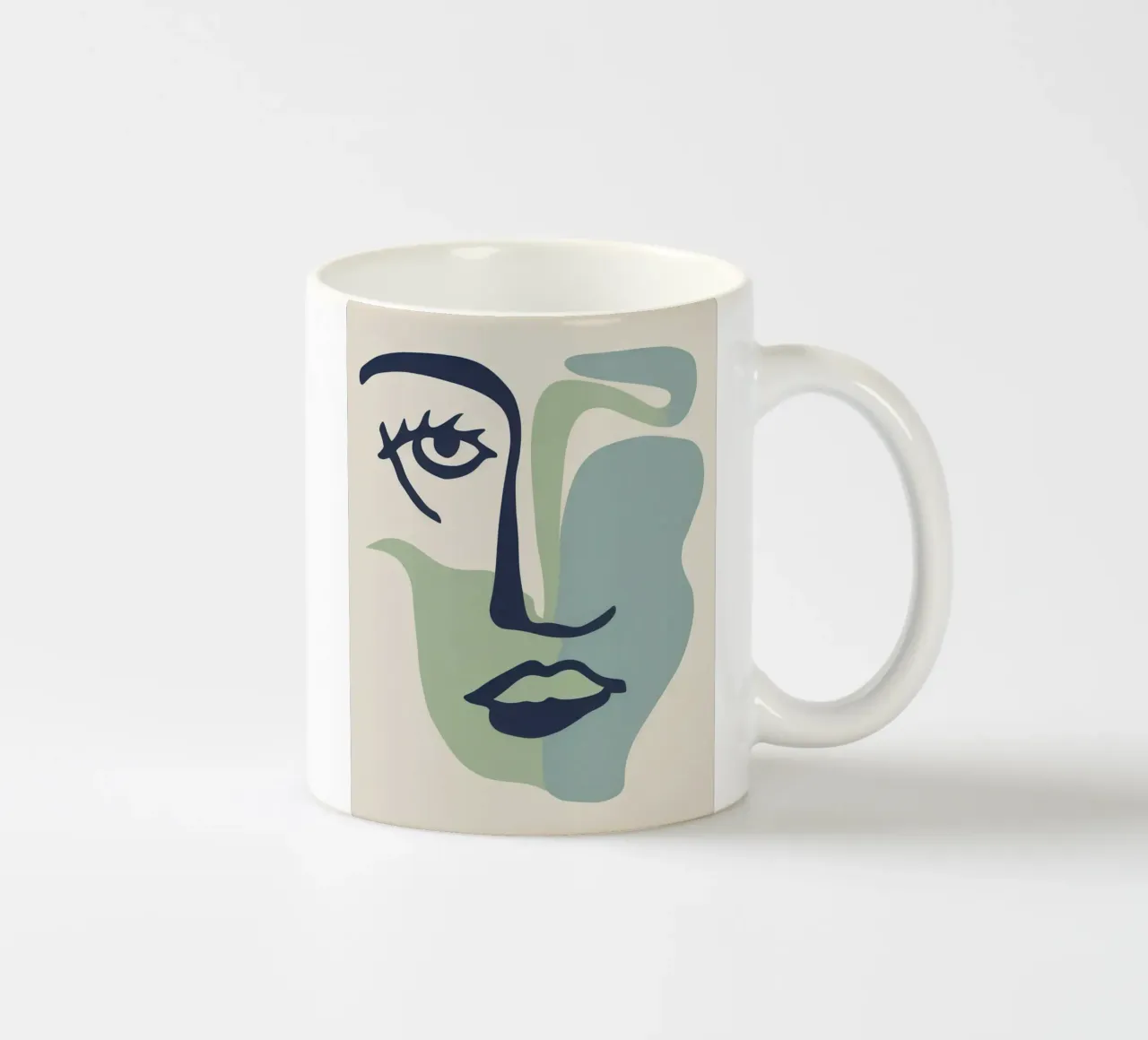 Studio Verdant Visage tazza in ceramica da Luna Aura