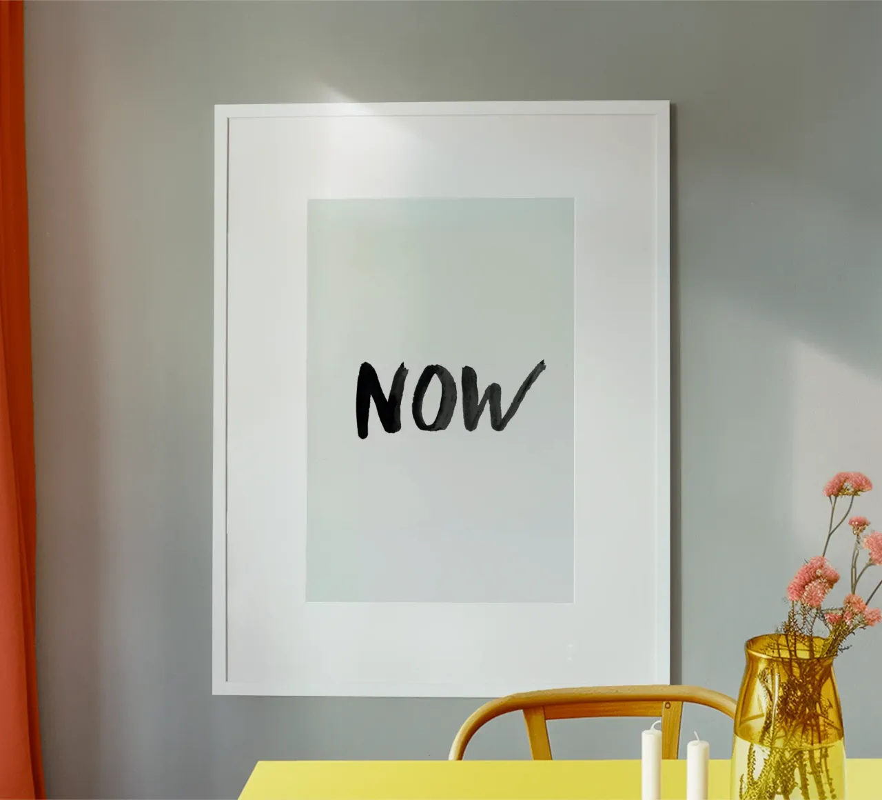 Now poster by Magdalena Lindstedt