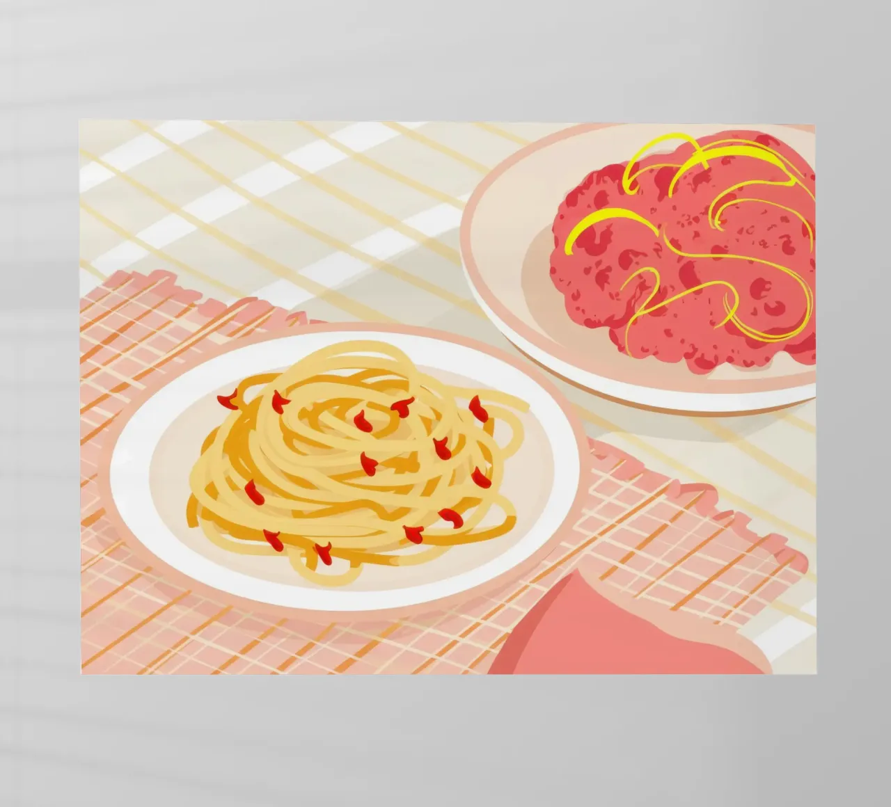 Simple Spaghetti Plate pellicola backlit da Mark Solaria