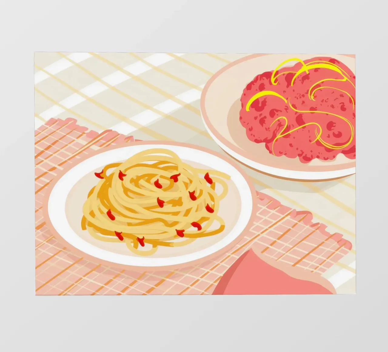 Simple Spaghetti Plate pellicola backlit da Mark Solaria