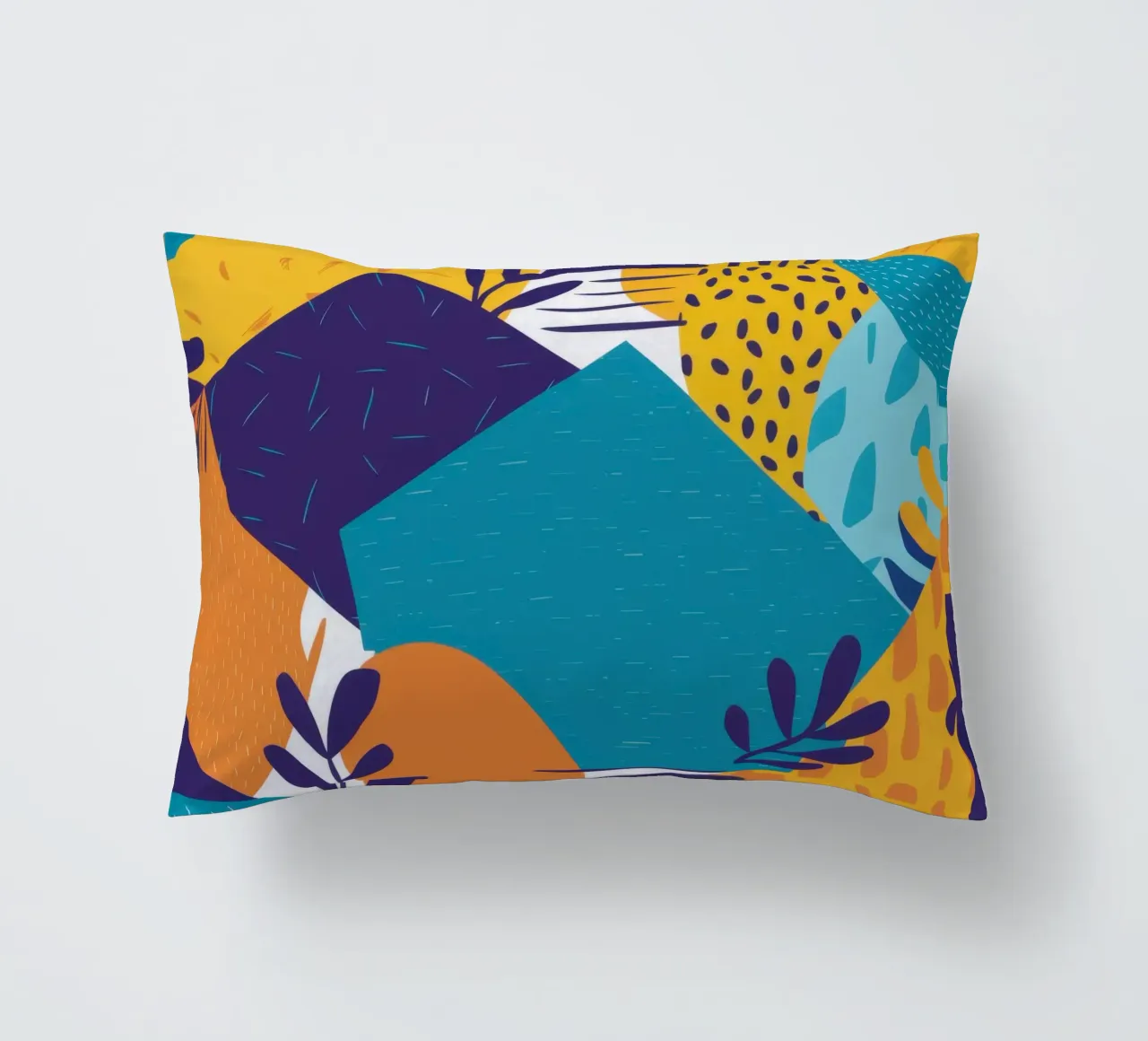Azure Hillside Mosaik Kissen von Trace Brush