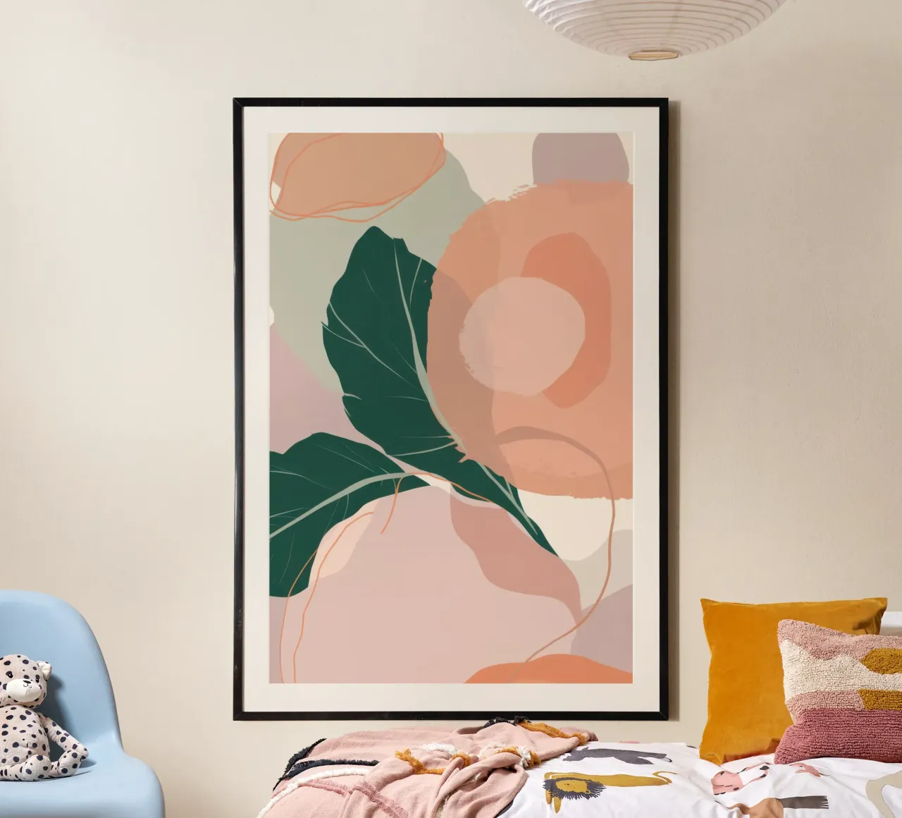 Forme floreali morbide poster da Irish Strokes