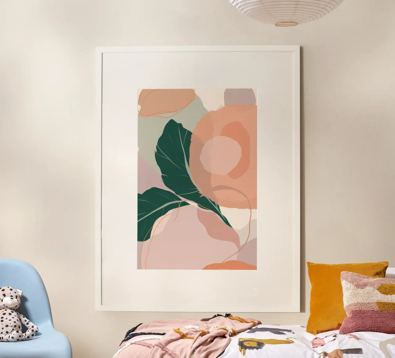 Forme floreali morbide poster da Irish Strokes