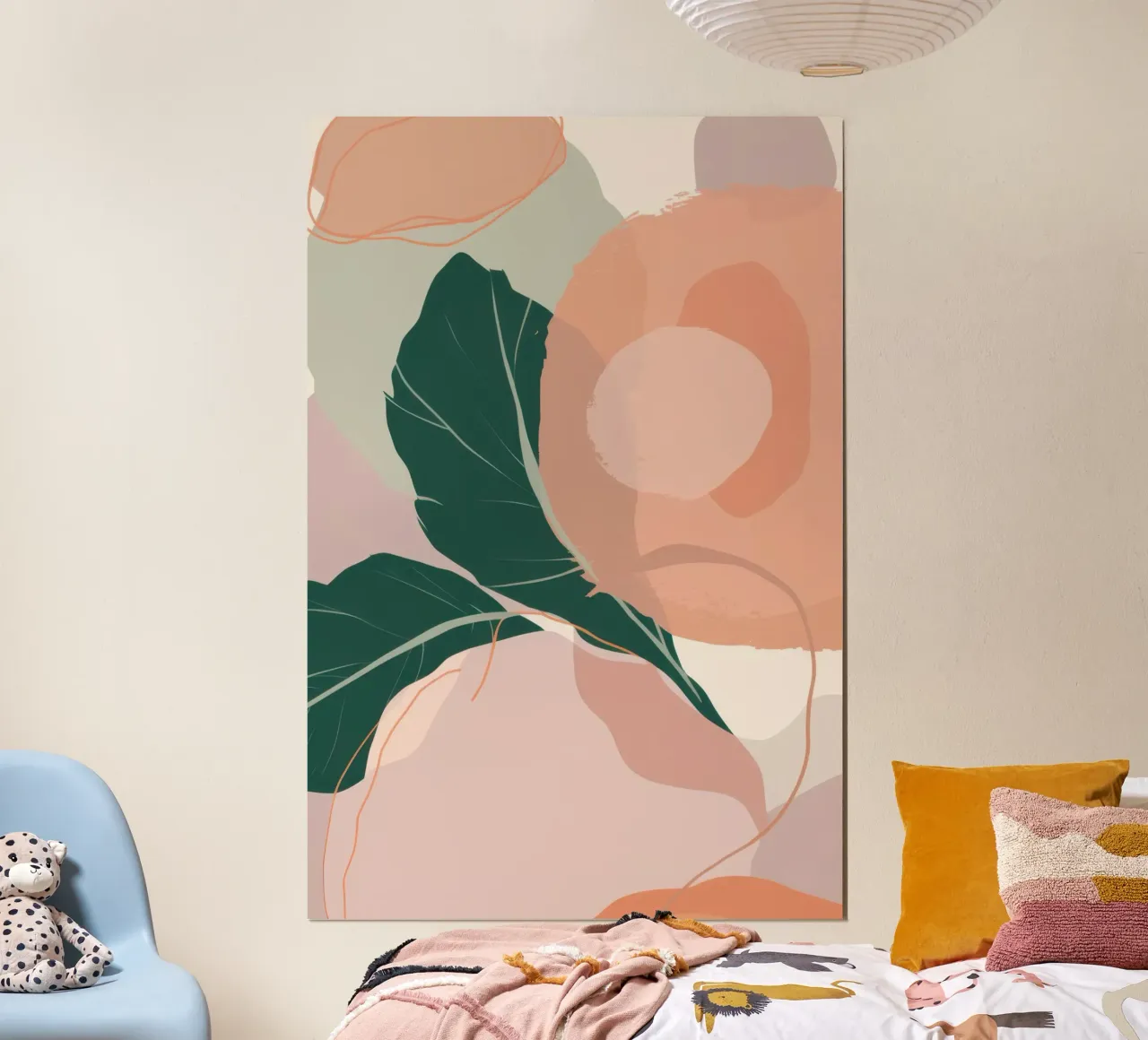 Forme floreali morbide poster da Irish Strokes