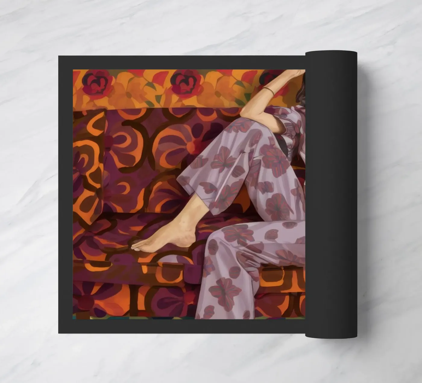 Woman with Dalmatian zerbino da Selene Shade
