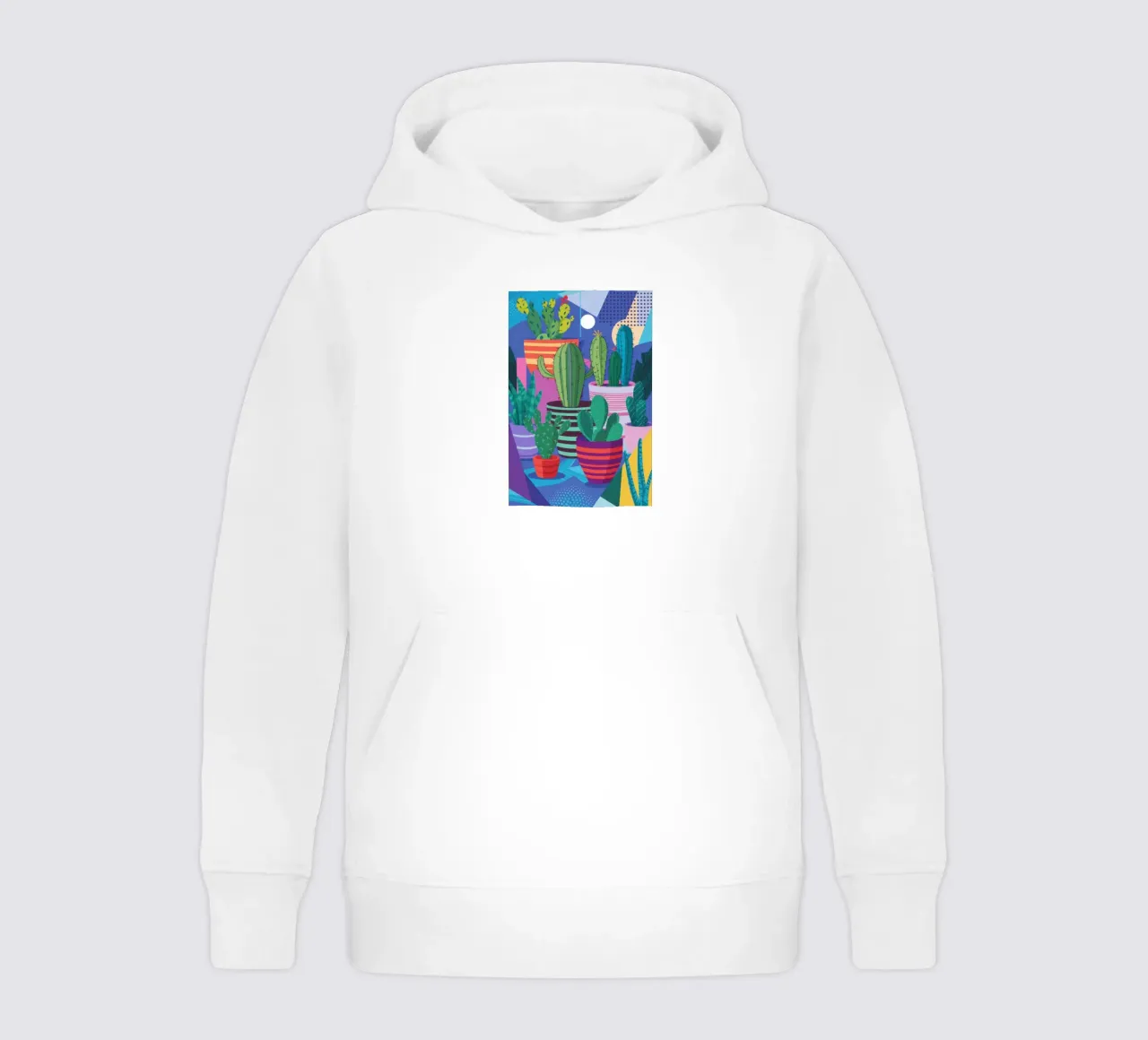 Collezione di cactus colorati felpa bambino con cappuccio da Luna Aura