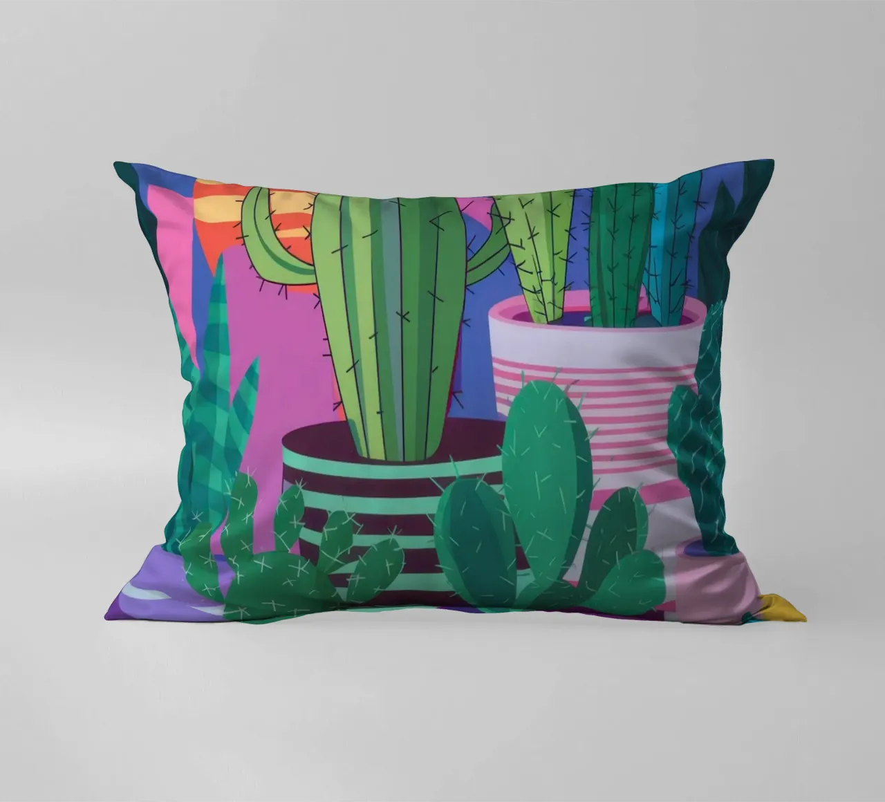 Collezione di cactus colorati cuscino da Luna Aura