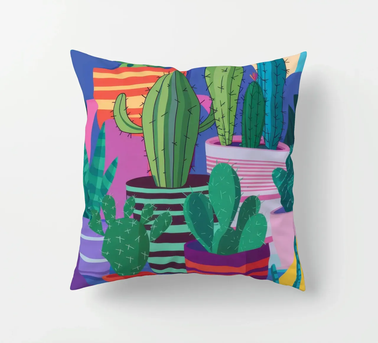 Collezione di cactus colorati cuscino da Luna Aura