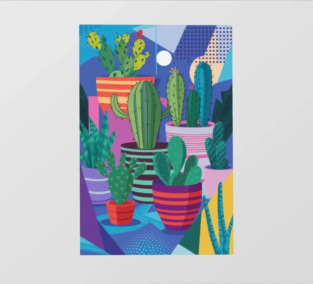 Collezione di cactus colorati telo in pvc da Luna Aura