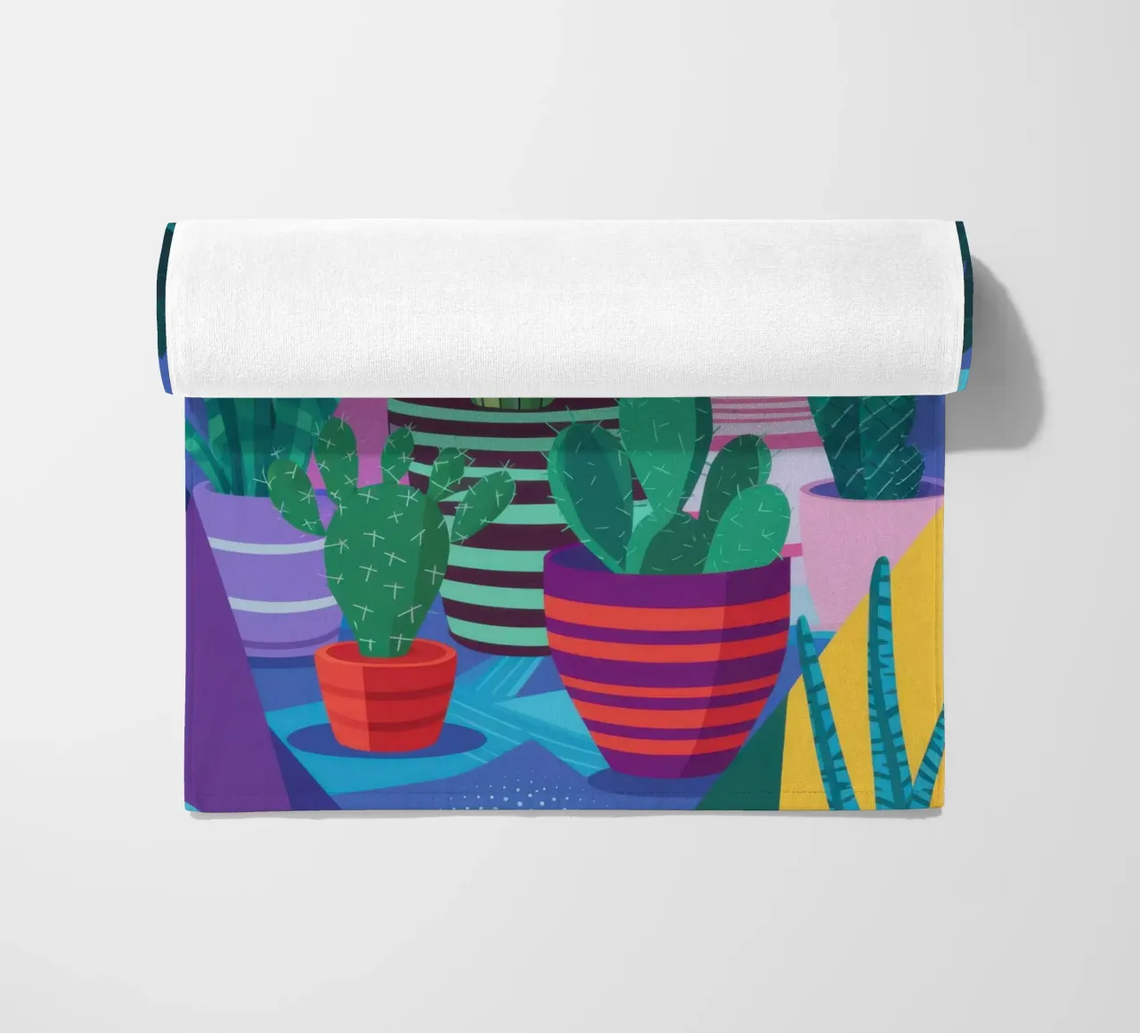 Collezione di cactus colorati telo mare da Luna Aura