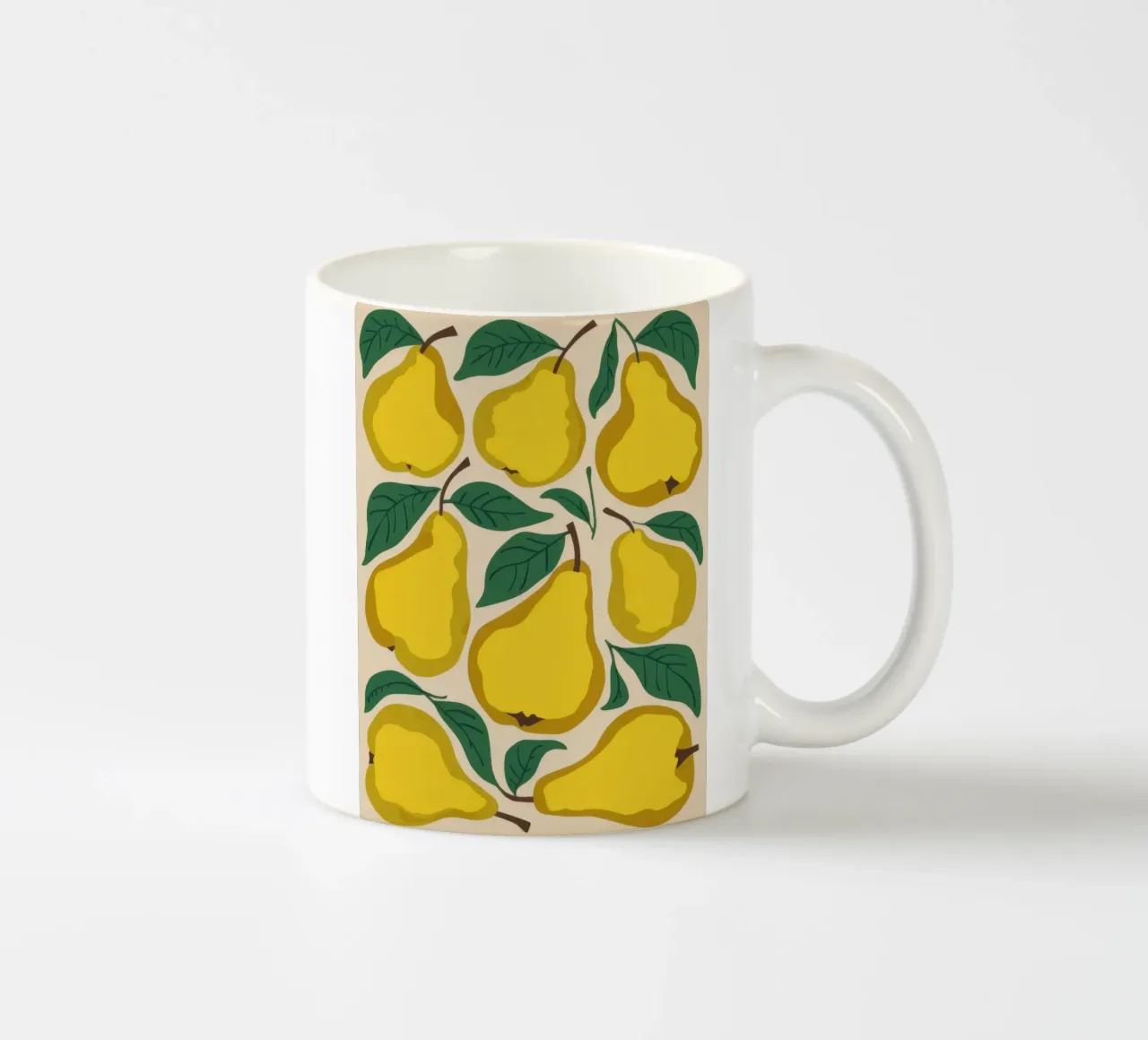 Modello a pera gialla tazza in ceramica da Mark Solaria