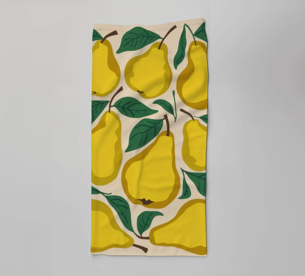 Motif de la poire jaune serviette de bain de Mark Solaria