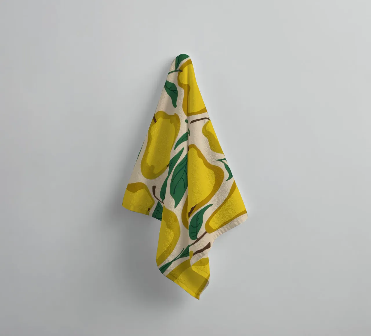 Motif de la poire jaune serviette de bain de Mark Solaria