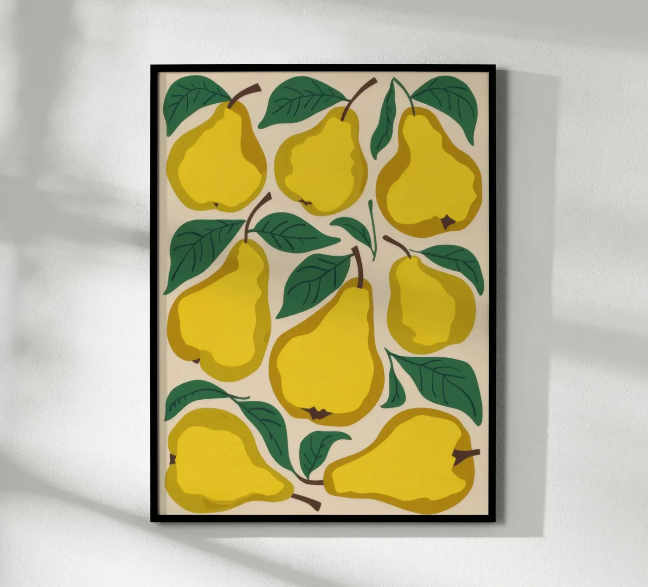 Modello a pera gialla poster da Mark Solaria