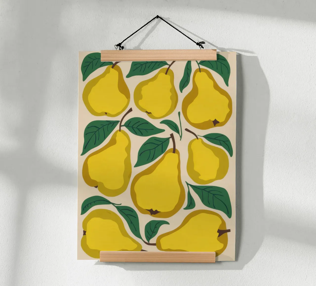 Modello a pera gialla poster da Mark Solaria