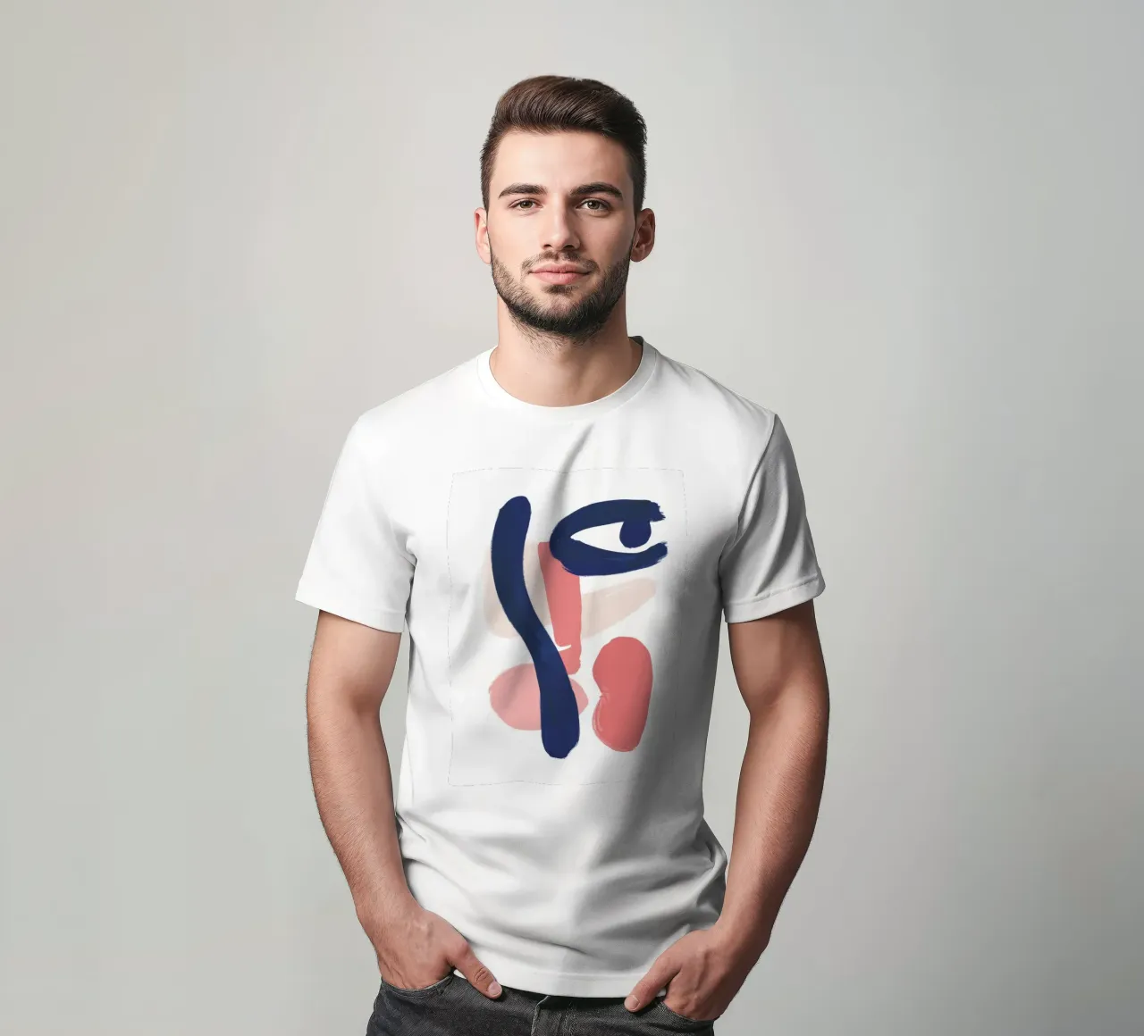 Abstrakte Form Dialog T-Shirt von Gaia Viesta