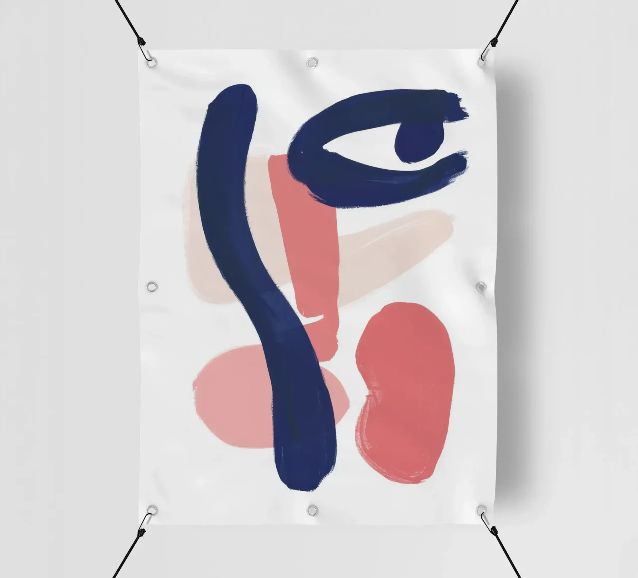 Forma astratta Dialogo telo in pvc da Gaia Viesta