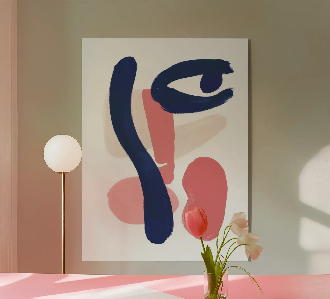Abstracte Vorm Dialoog acryl van Gaia Viesta