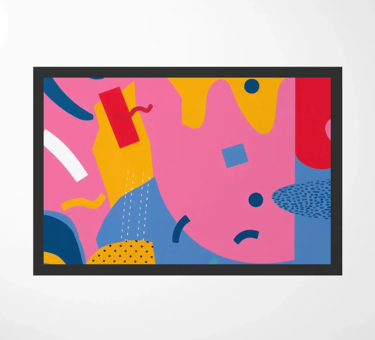 Vreugdevolle vorm cascade deurmat van Obs Canvas