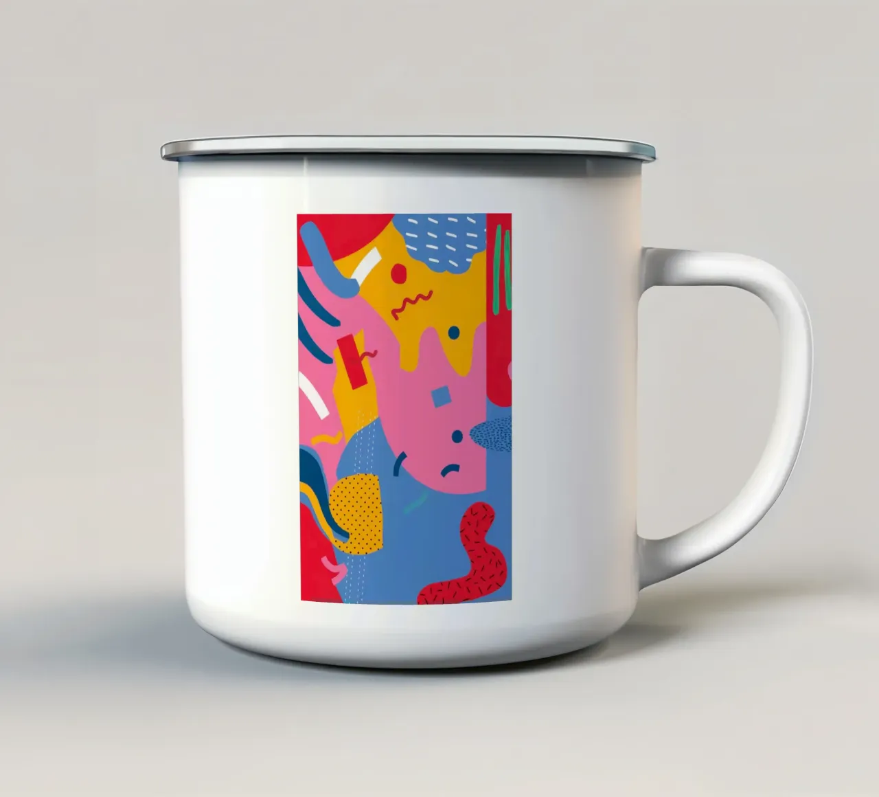 Cascata di forme gioiose tazza in smalto da Obs Canvas