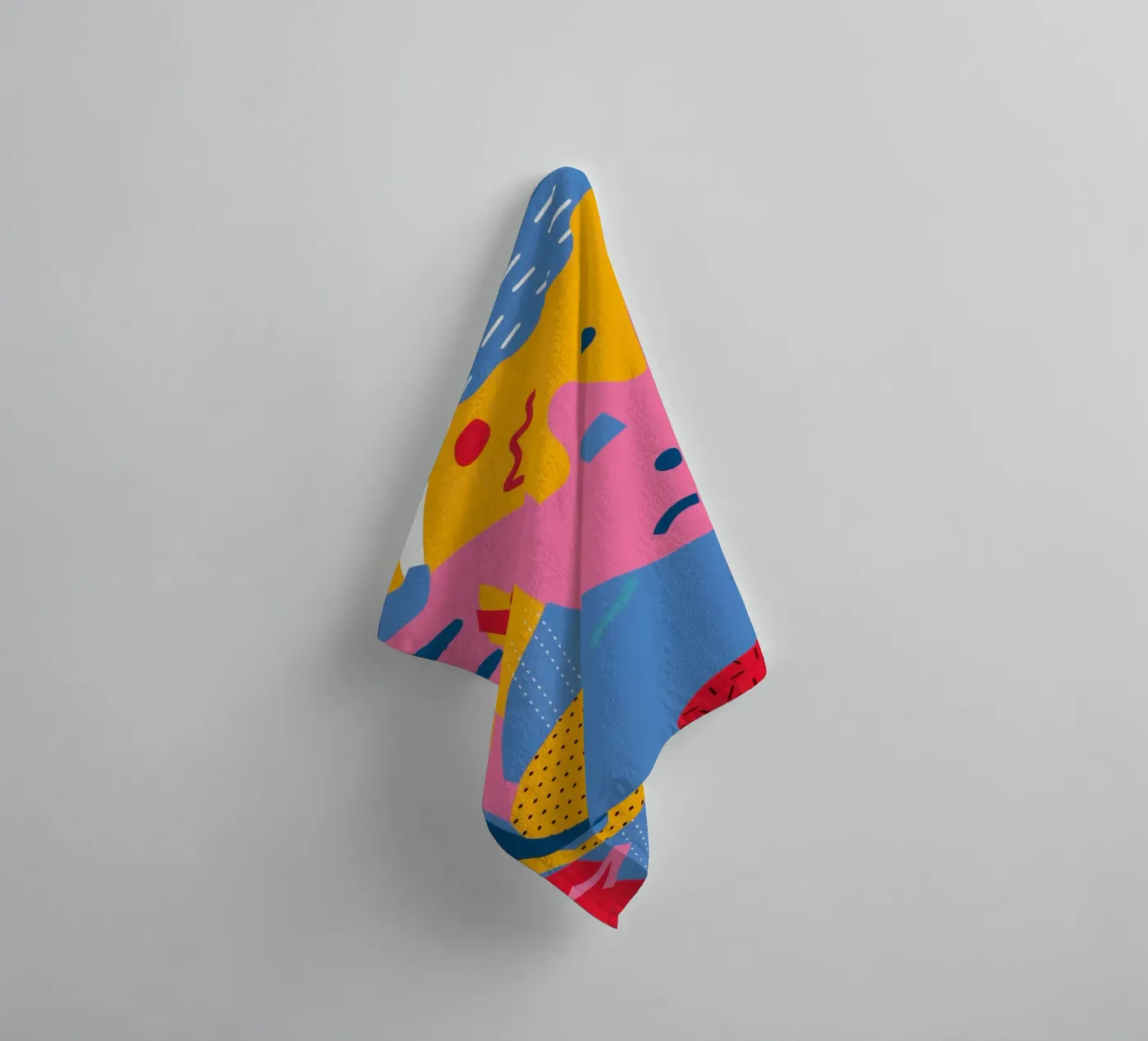 Vreugdevolle vorm cascade badhanddoek van Obs Canvas