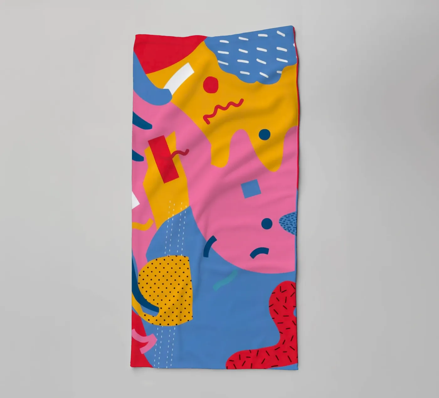 Vreugdevolle vorm cascade badhanddoek van Obs Canvas