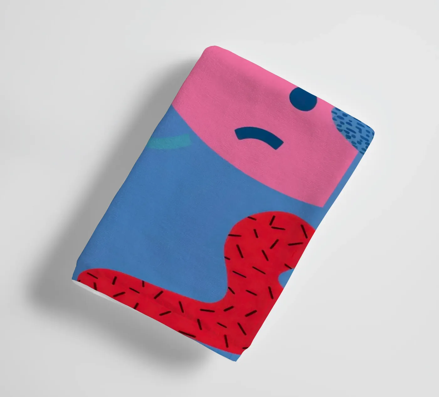 Vreugdevolle vorm cascade badhanddoek van Obs Canvas