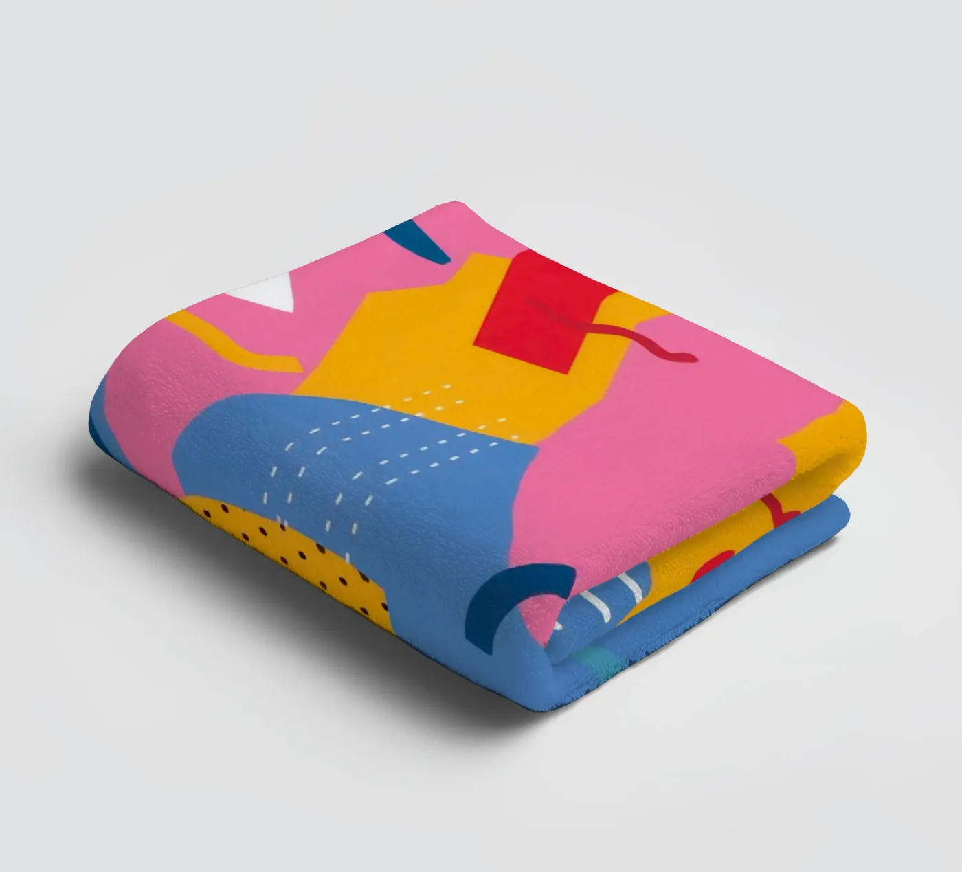 Vreugdevolle vorm cascade badhanddoek van Obs Canvas