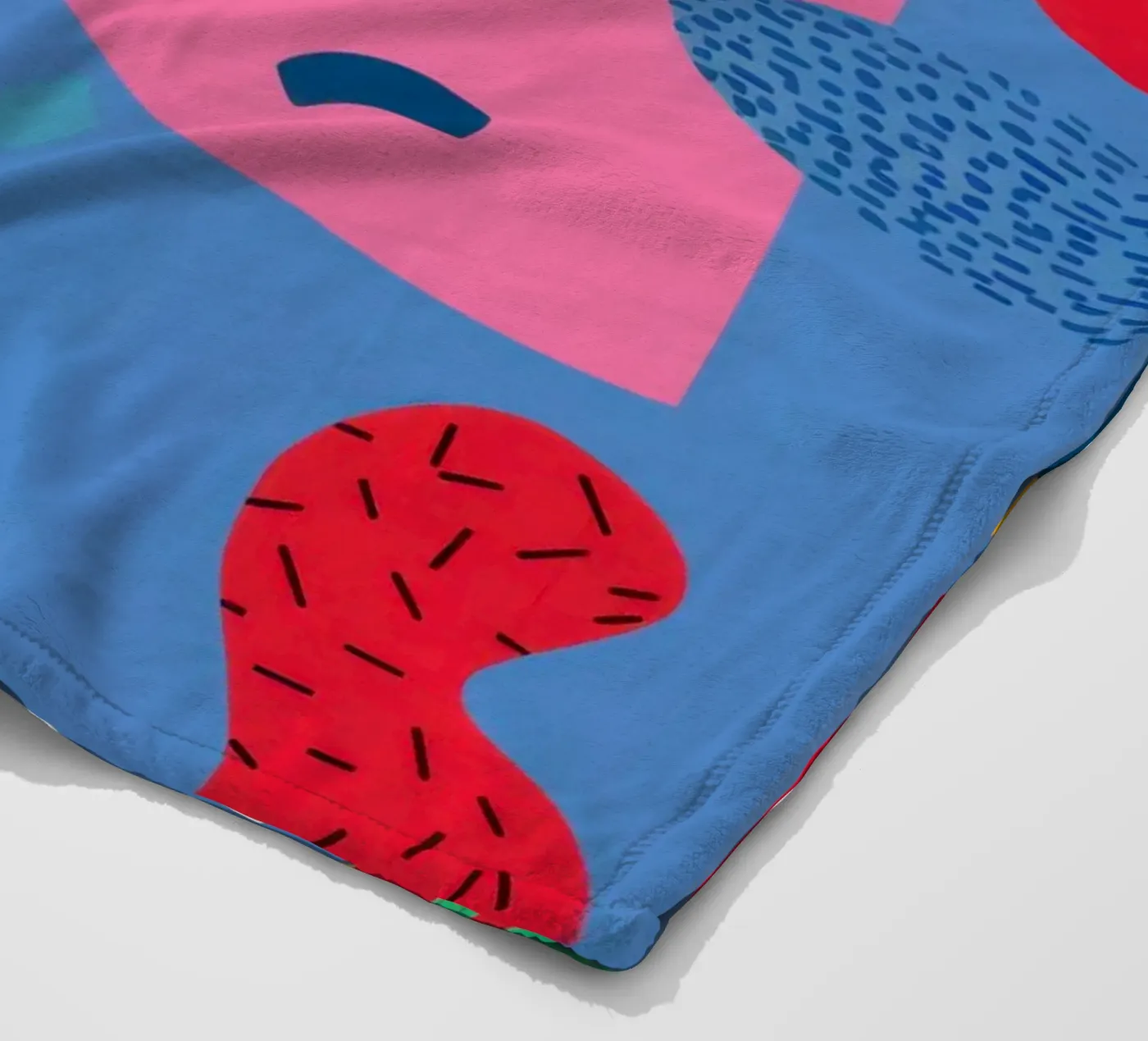 Vreugdevolle vorm cascade fleecedeken van Obs Canvas