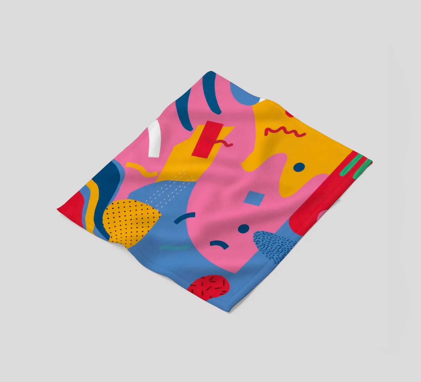 Vreugdevolle vorm cascade fleecedeken van Obs Canvas