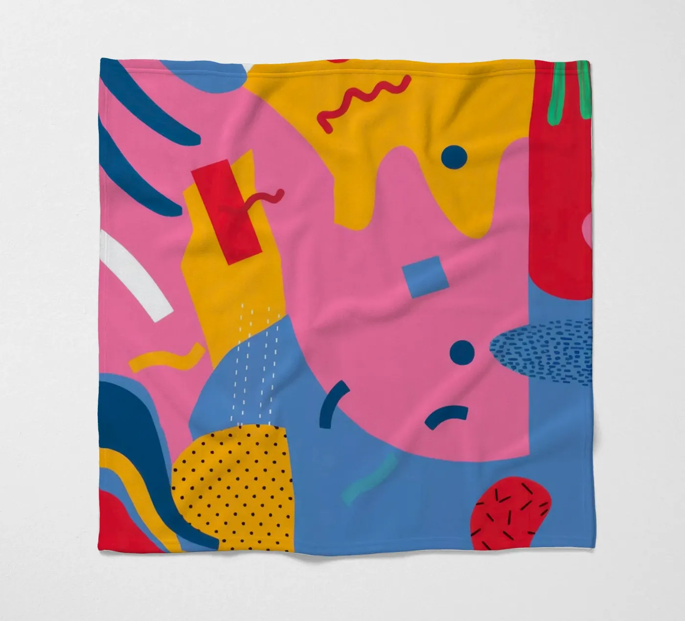 Vreugdevolle vorm cascade fleecedeken van Obs Canvas