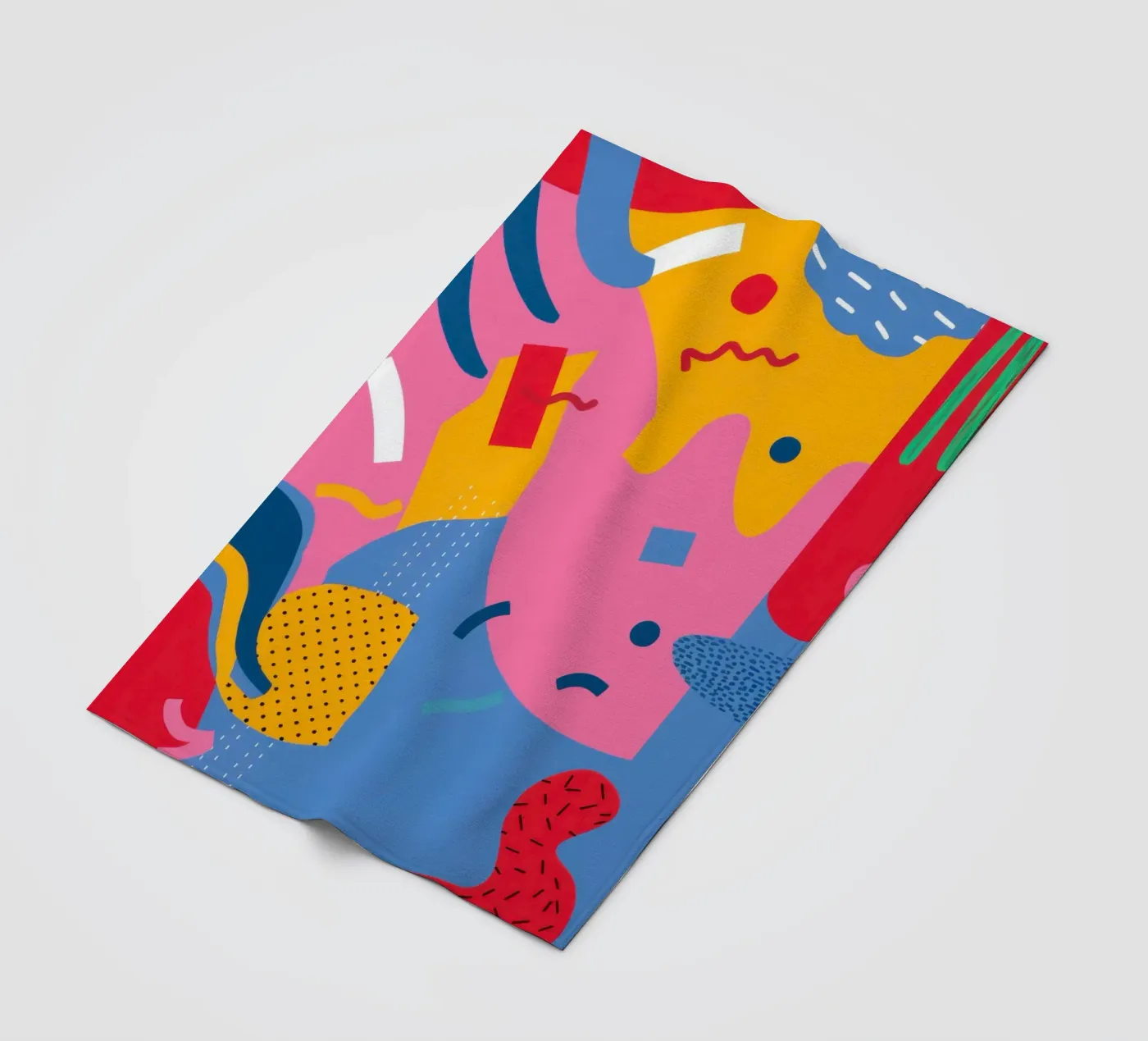 Vreugdevolle vorm cascade fleecedeken van Obs Canvas