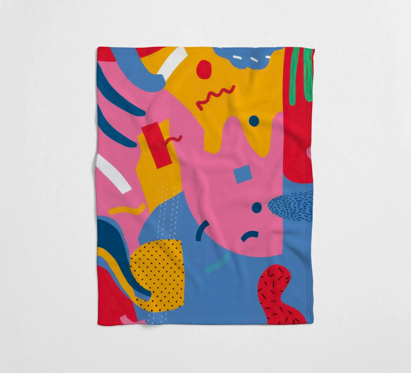 Vreugdevolle vorm cascade fleecedeken van Obs Canvas