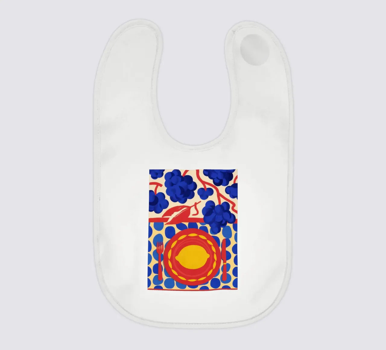 Motivo del sole al limone bavaglino da Selene Shade