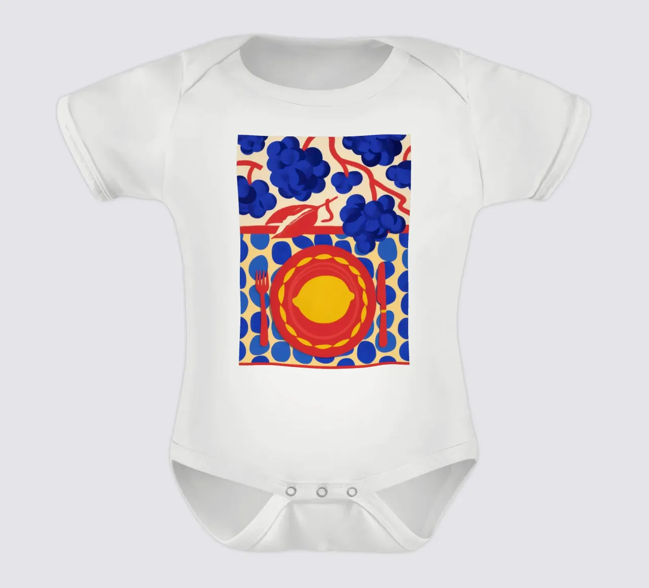 Motif soleil citron body bébé de Selene Shade