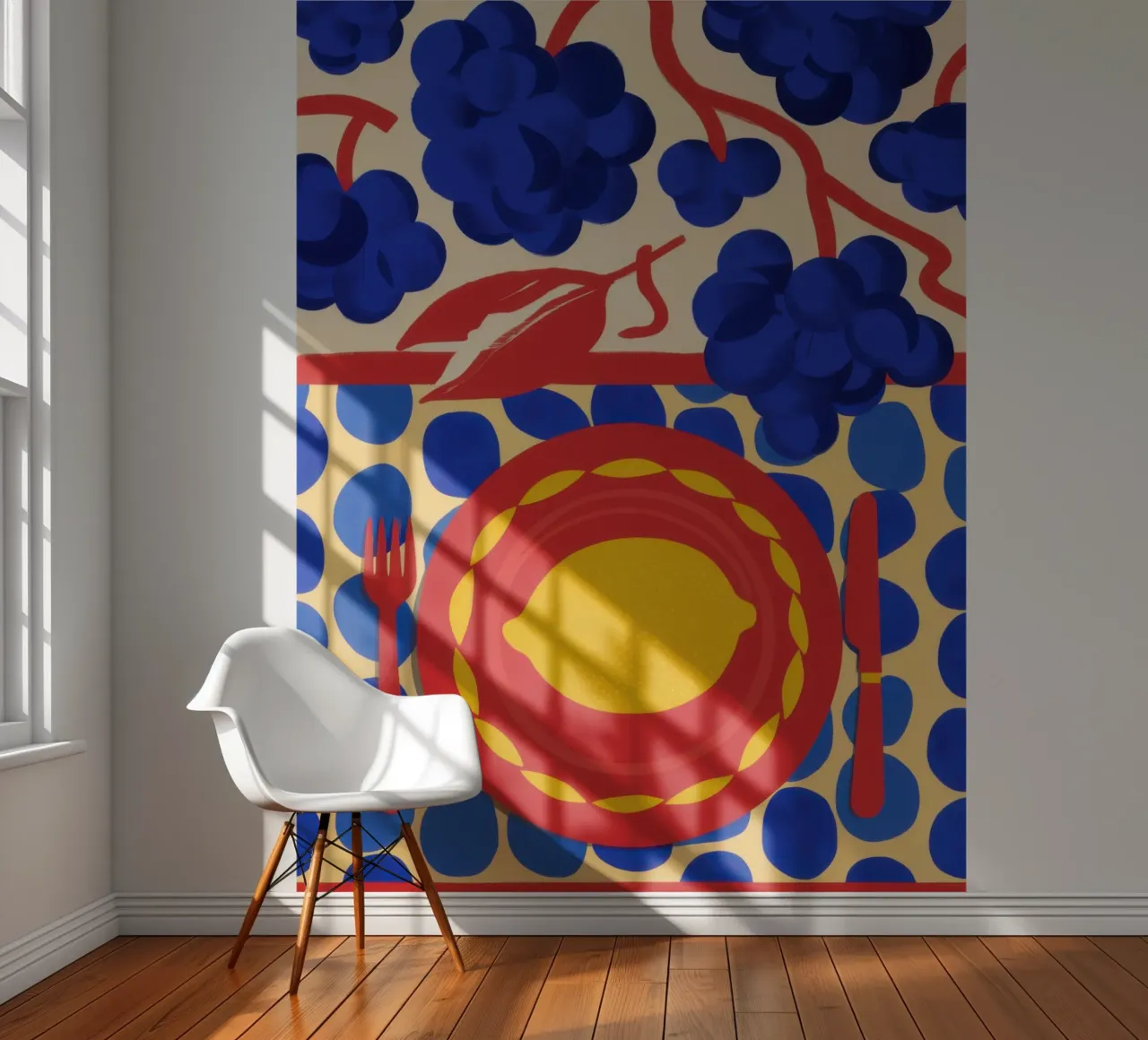 Citroenzonpatroon fotobehang van Selene Shade