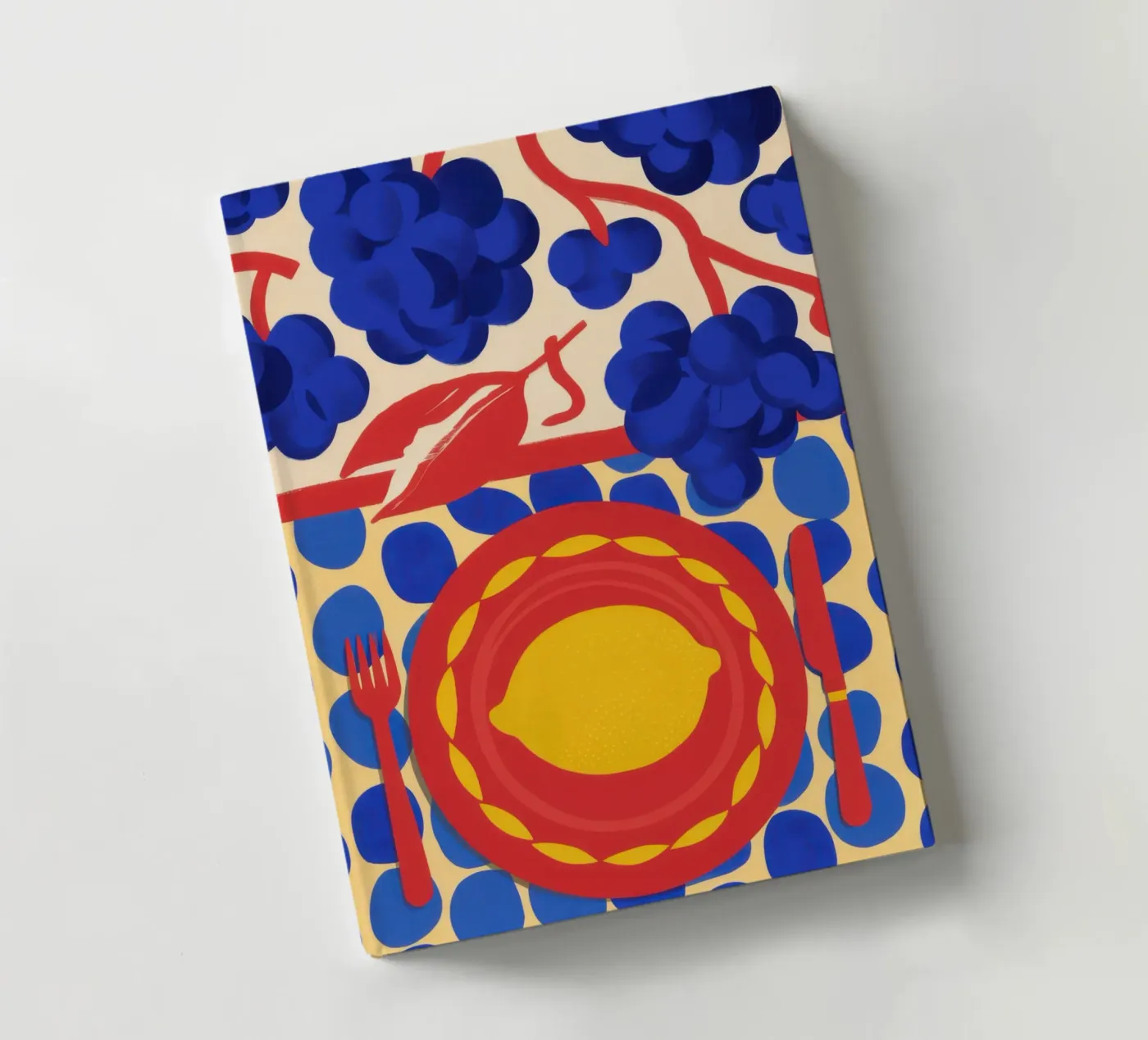 Lemon Sun Pattern notebook by Selene Shade