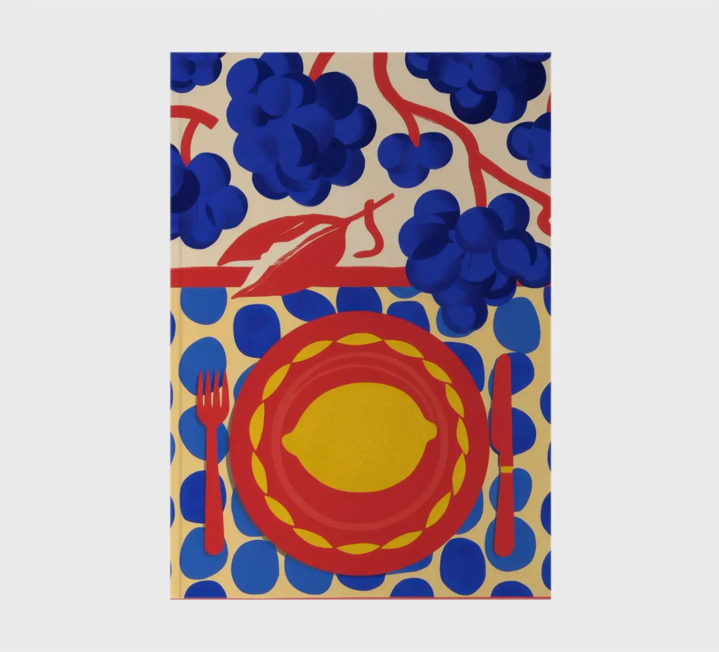 Lemon Sun Pattern notebook by Selene Shade