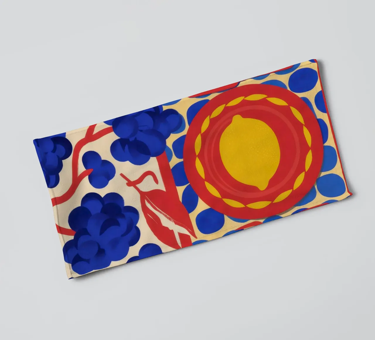 Citroenzonpatroon badhanddoek van Selene Shade