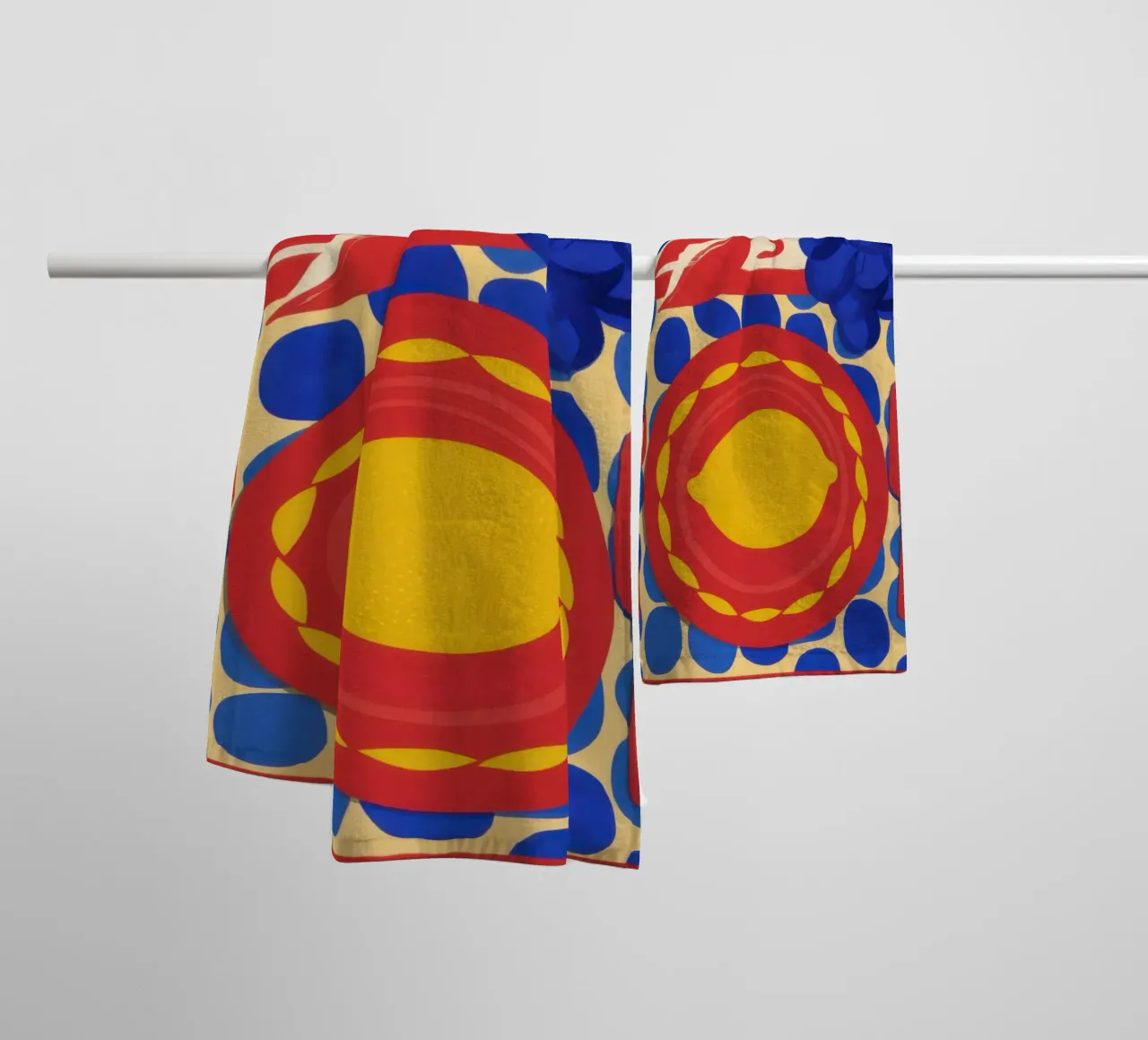 Citroenzonpatroon badhanddoek van Selene Shade