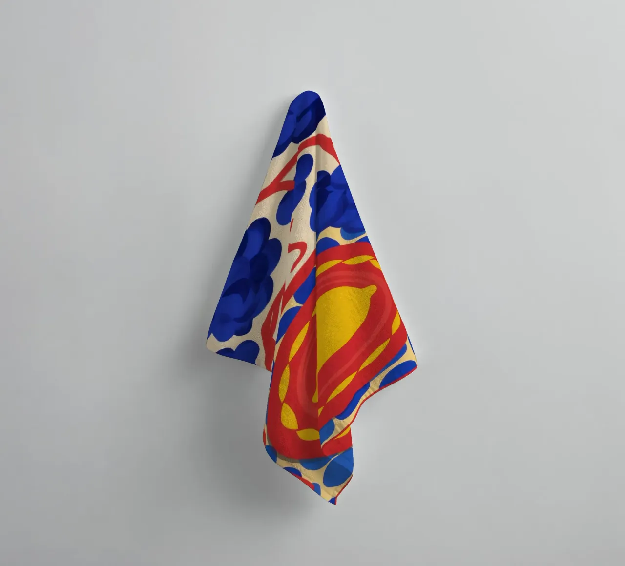 Citroenzonpatroon badhanddoek van Selene Shade