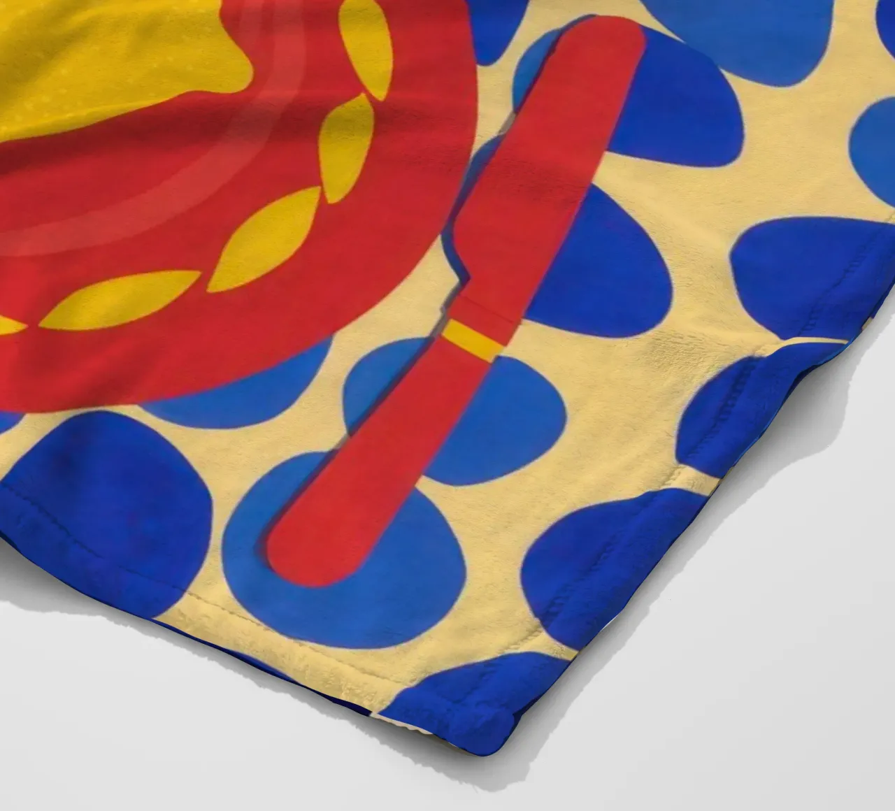 Lemon Sun Pattern Fleecedecke von Selene Shade