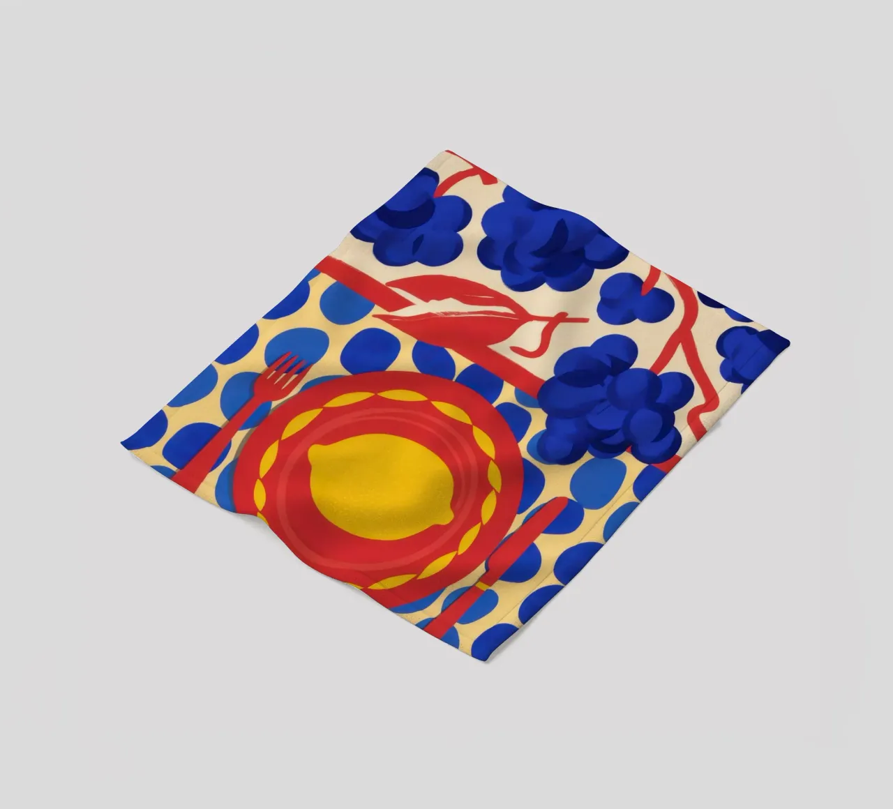 Lemon Sun Pattern Fleecedecke von Selene Shade